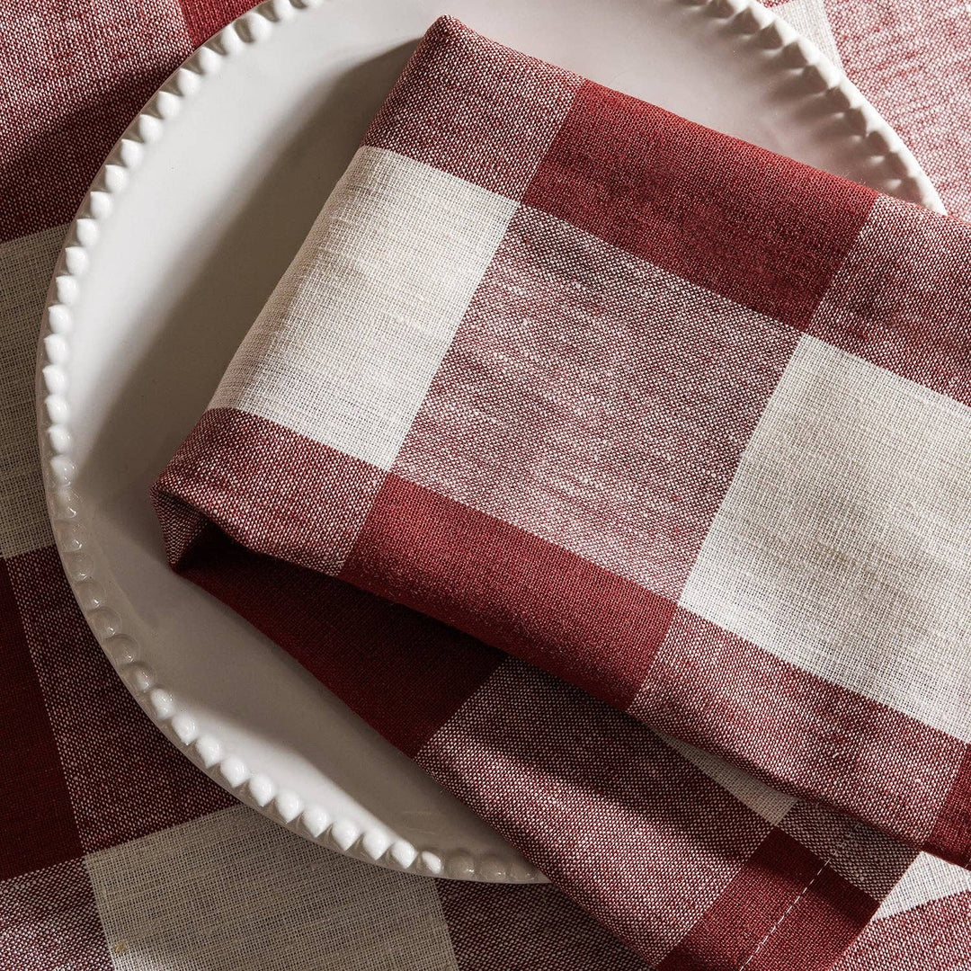 Rustic Red Gingham Napkins (Set of 4)