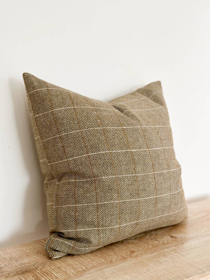 Betty Wool Blend Cushion Cover  45x45 - Olive Green