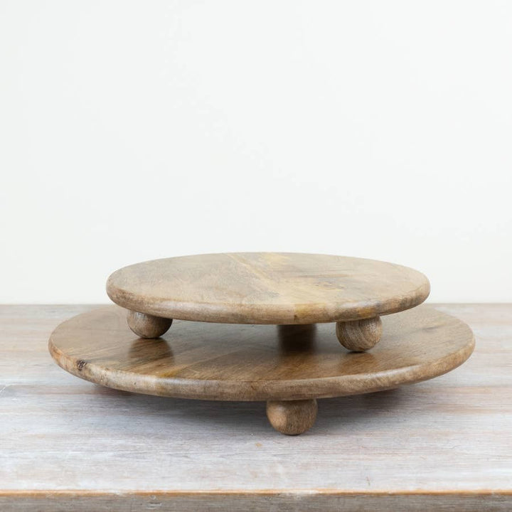 Wooden Candle Plate Holder - 40cm