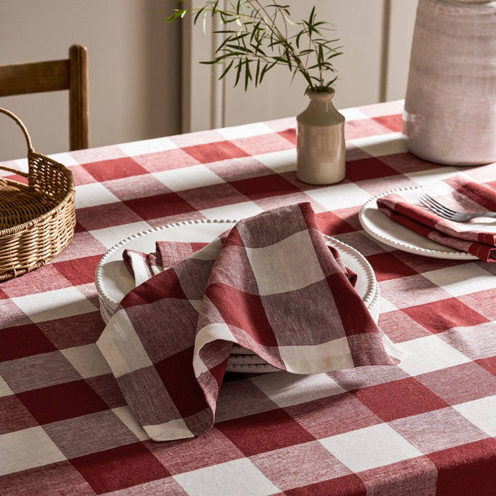 Rustic Red Gingham Napkins (Set of 4)