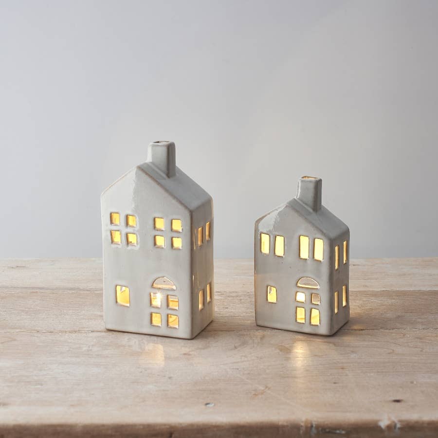 Ceramic LED House Decoration – 17cm