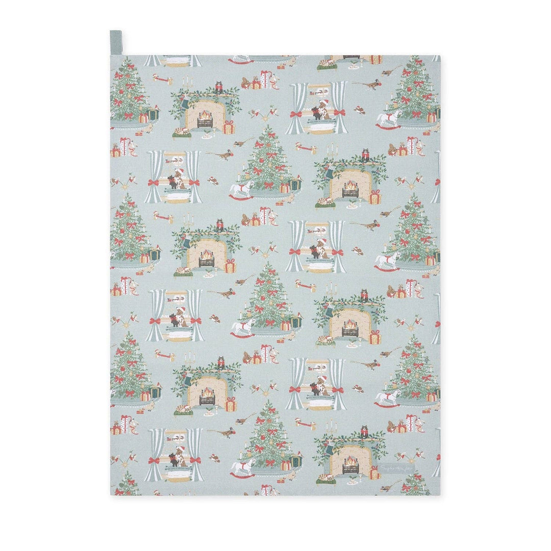 Cosy Christmas Tea Towel