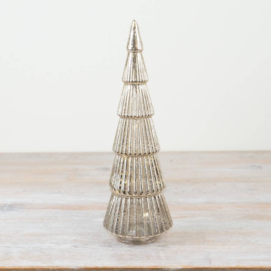 Light Up Glass Tree Decoration – 30cm