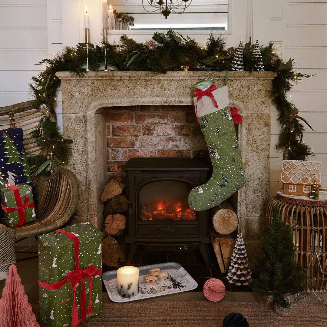 Festive Forest Christmas Stocking