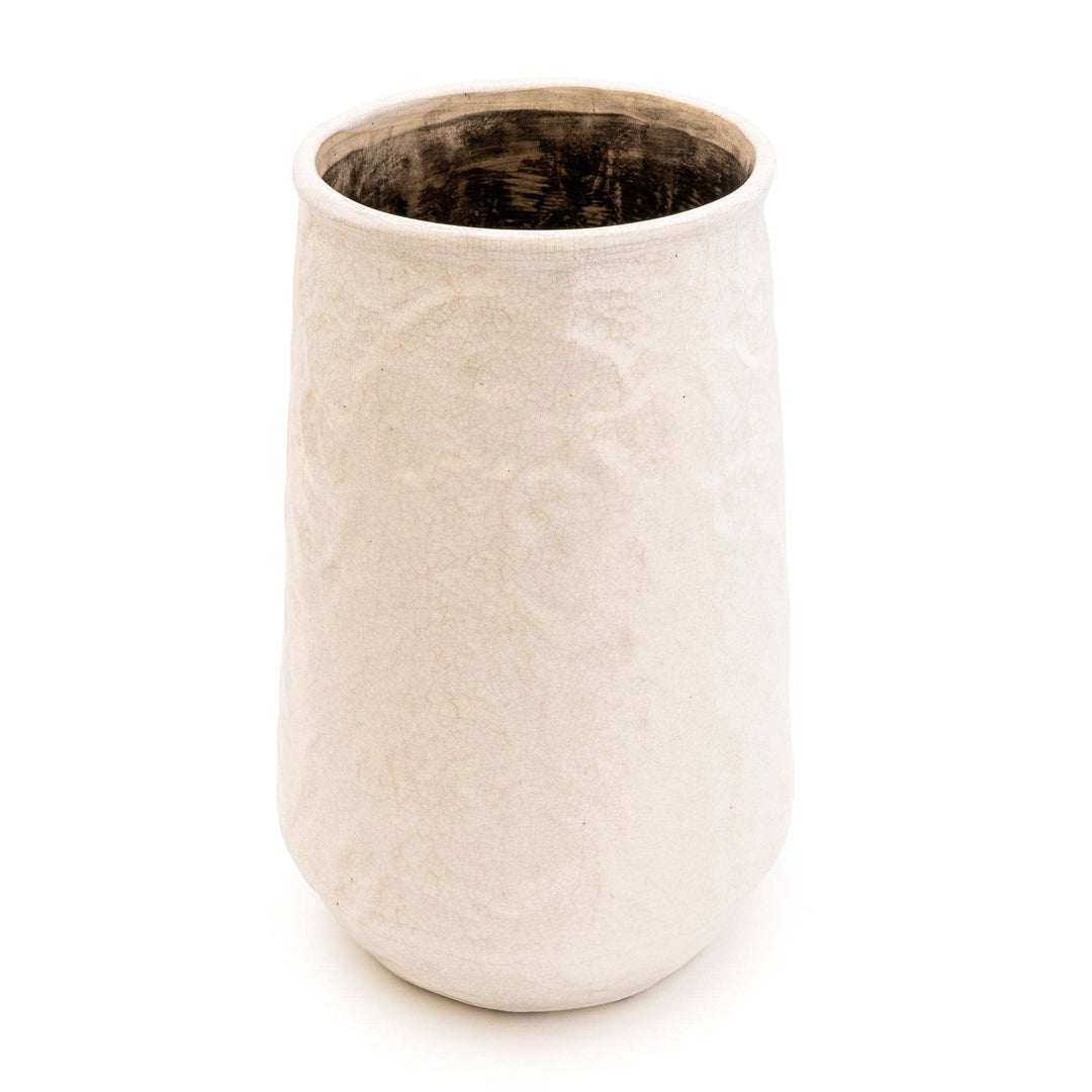 Large White Conical Vase – 34.5cm
