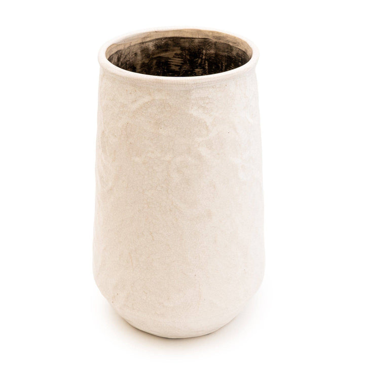 Large White Conical Vase – 34.5cm