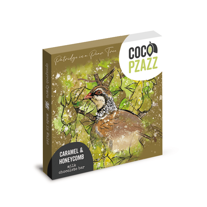 Christmas Caramel & Honeycomb Milk Chocolate – Partridge in a Pear Tree | Ed Stokes | Coco Pzazz