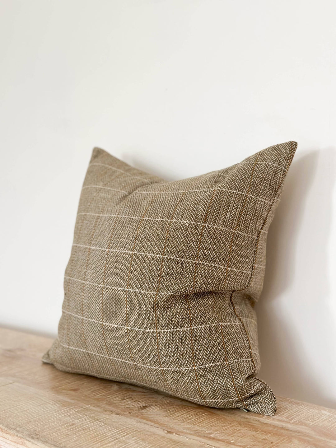 Betty Wool Blend Cushion Cover  45x45 - Olive Green
