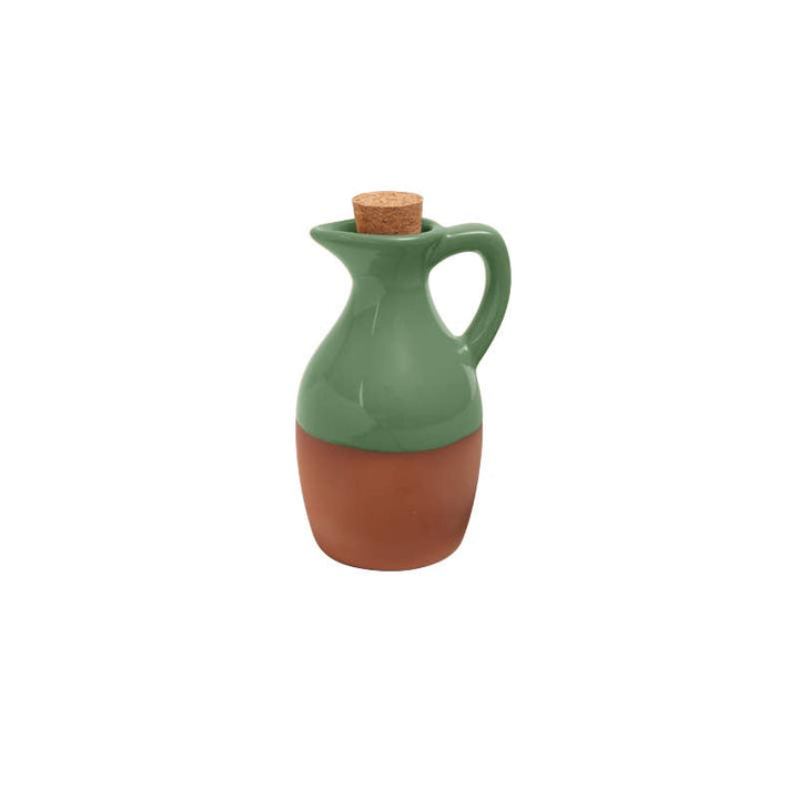 Sintra Glazed Terracotta Oil Drizzler – Green