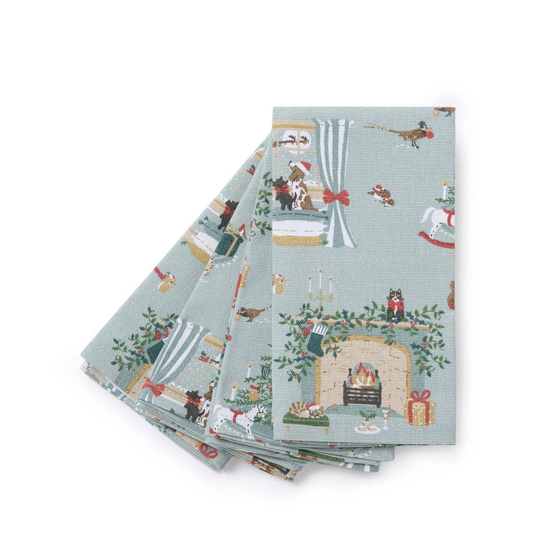 Cosy Christmas Napkins (Set of 4)