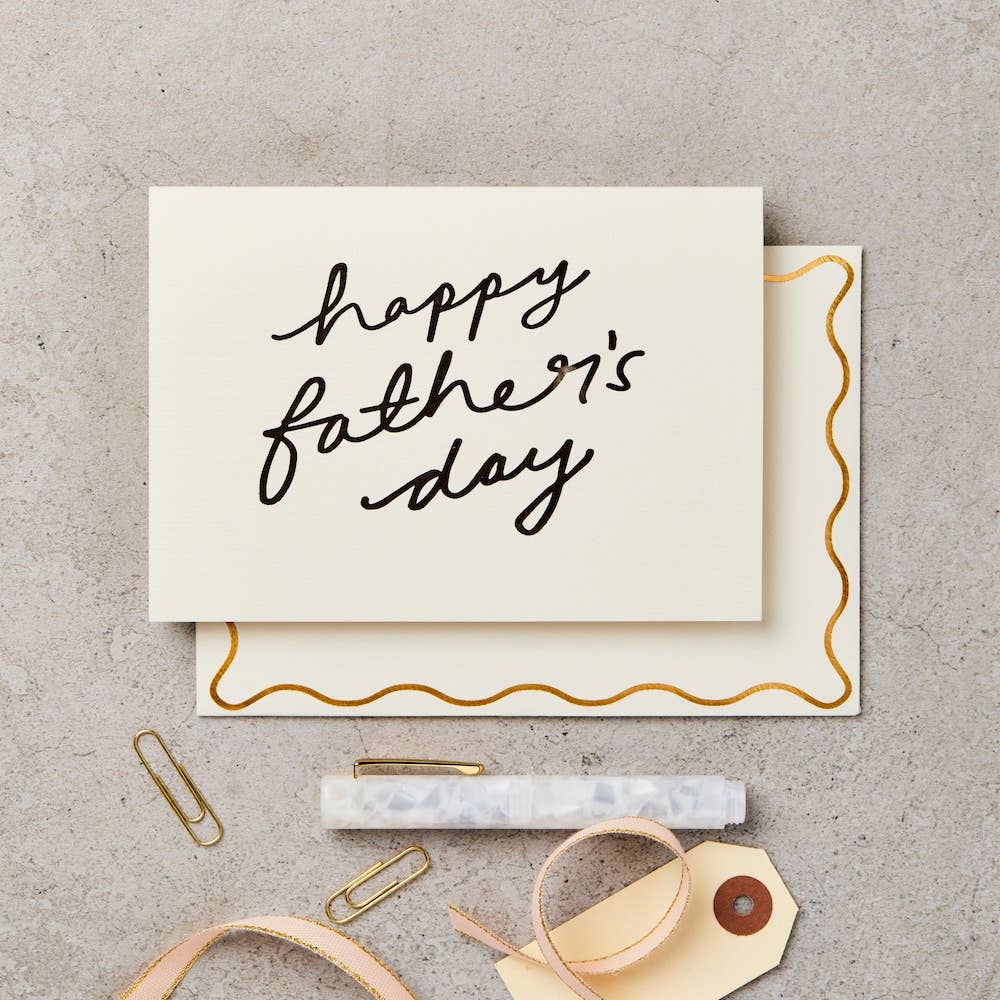 Father's Day Script Greeting Card