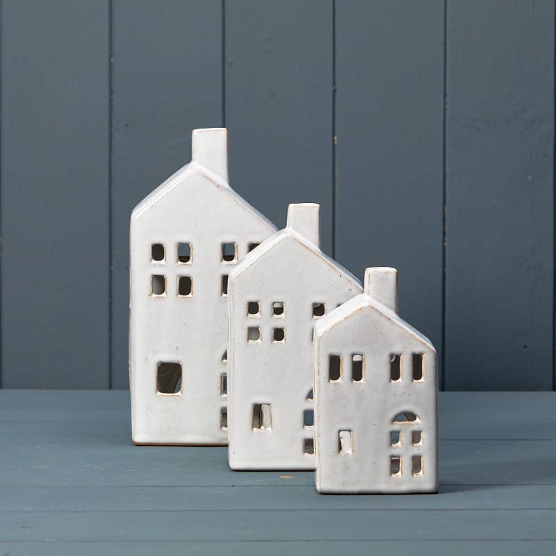 Ceramic House Tealight Holder – 13.4cm