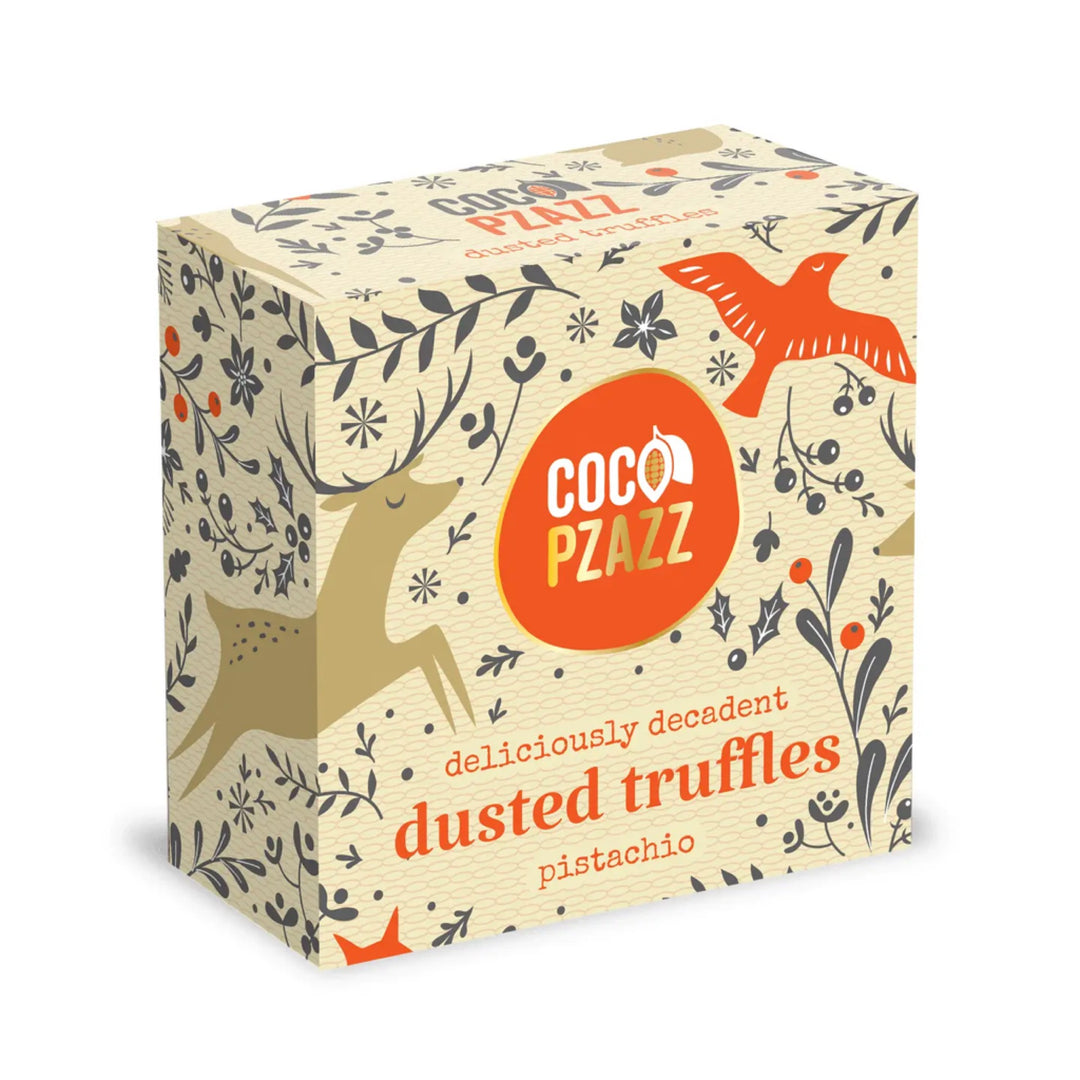 Christmas Pistachio Dusted Truffles | Coco Pzazz