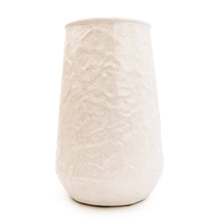 Large White Conical Vase – 34.5cm