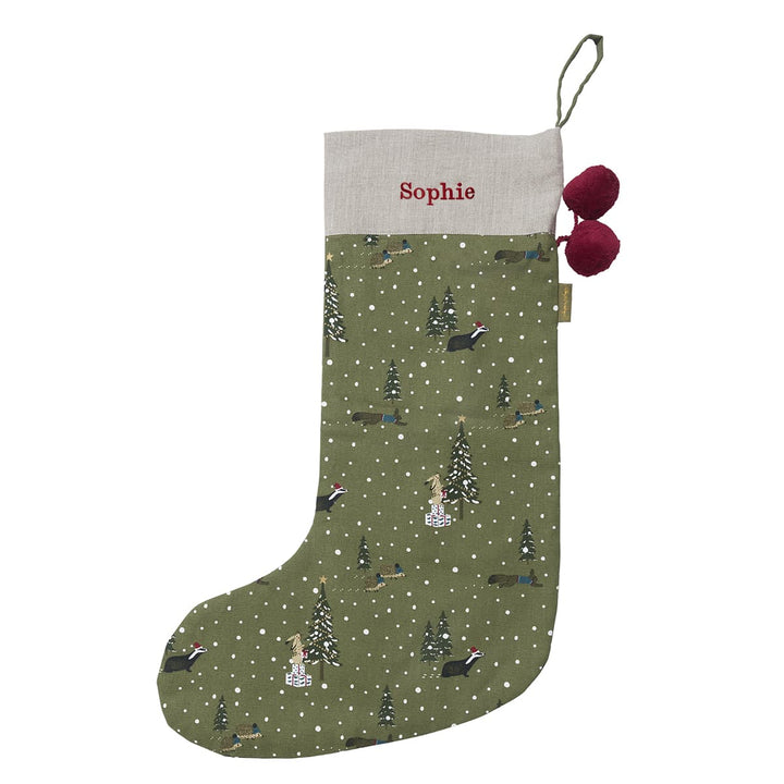 Festive Forest Christmas Stocking