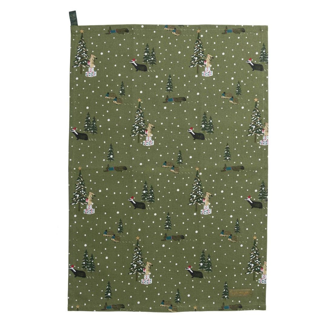 Festive Forest Tea Towel (Set of 2)