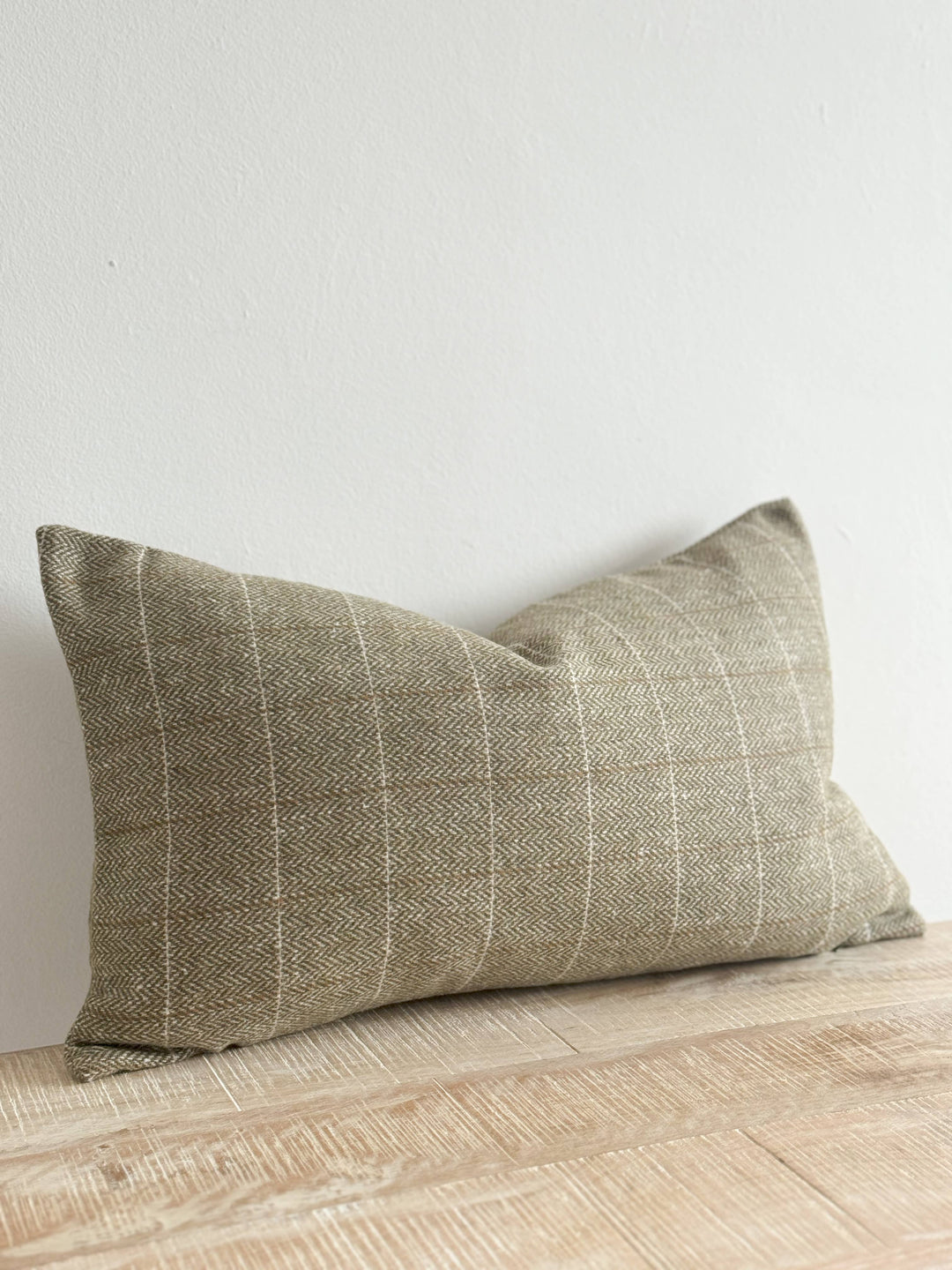 Betty Wool Blend Cushion Cover  50x30 - Olive