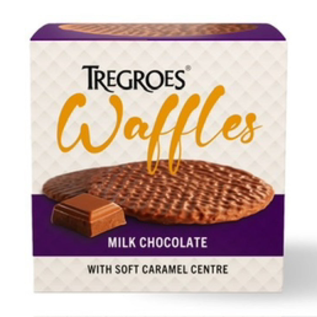 Milk Chocolate Toffee Waffles | Tregroes | Anglesey Hamper Co.