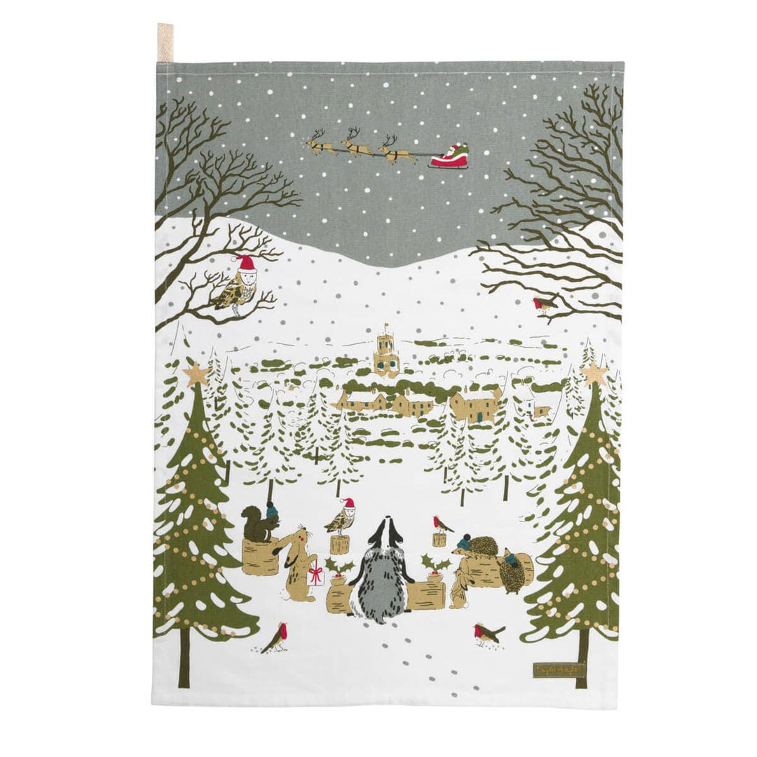 Festive Forest Tea Towel (Set of 2)