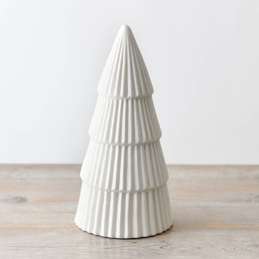 Shining White Festive Tree – 24cm