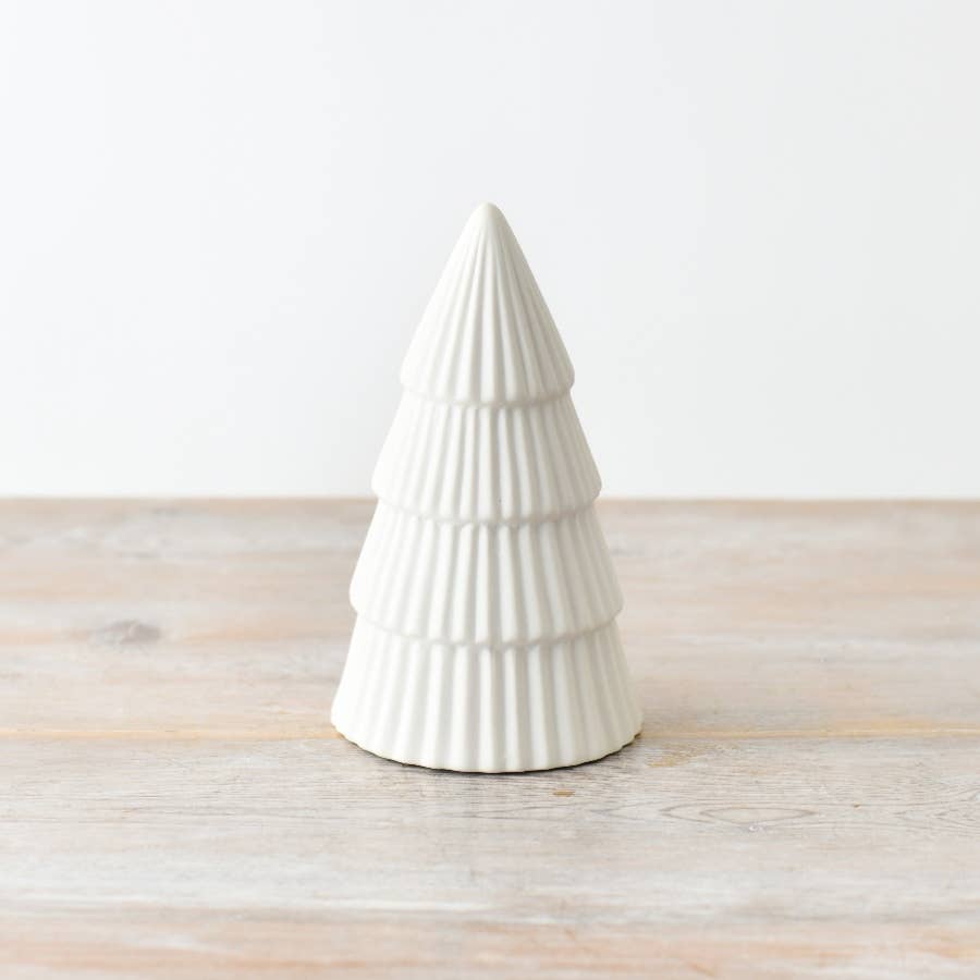 Shining White Festive Tree – 16.8cm